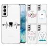Стоматолог Зубы Зуб Милый Чехол для Телефона Для Samsung Galaxy S22 S21 S20 FE Ultra 5G S10 S10E S9 S8 Plus Note 10 20 Мягкий Прозрачный Чехол