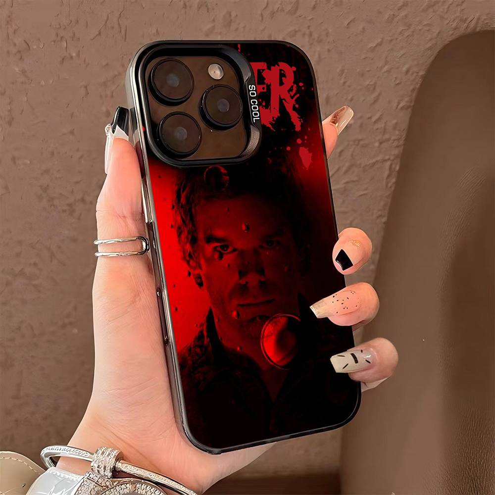Чехол для телефона Декстер Морган для iPhone 17 16 15 14 13 12 11 Pro Max Plus Серебристый цвет