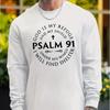 Circle Letters Print Men's Tshirts Long Sleeve Tees Round Neck Casual Pullover Men's Clothing Plus Size