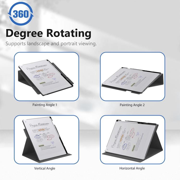 Для reMarkable Paper Pro 2024 11,8-дюймовый вращающийся бездействующий корпус