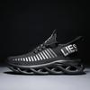 38-46 Size Platform Men Black Sneakers Flexible Breathable Men's Running Shoes Lightweight Comfortable Non-slip Unisex Sneakers