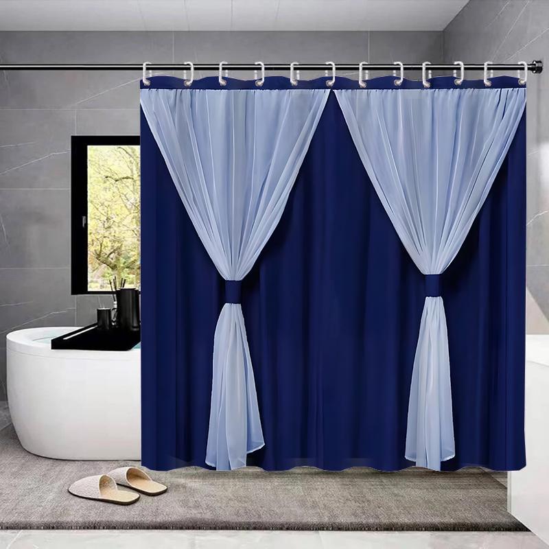 Водонепроницаемая занавеска для душа с 12 крючками, чехлы для унитазов, сиденья, коврики для ванной для ванной комнаты, нескользящий коврик, ковер, занавеска для окон