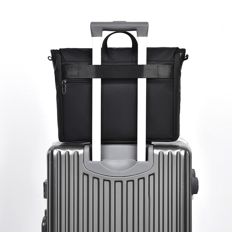 Мужской портфель, сумка через плечо, большая вместительная сумка через плечо, мужская черная легкая сумка-мессенджер для пригородных поездок