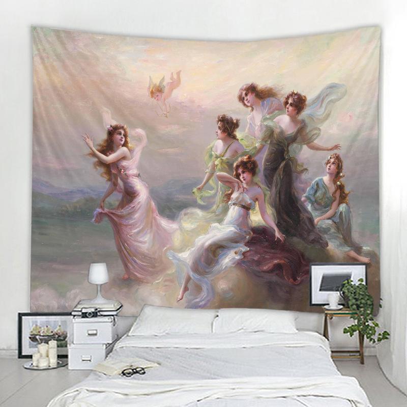 Мандала Бохо настенный гобелен домашний фон украшение гобелен готический женский средневековый художественный гобелен