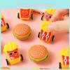 Inertia Kids Mini Car With French Fries Hamburgers Design For Pocket Toy Fun