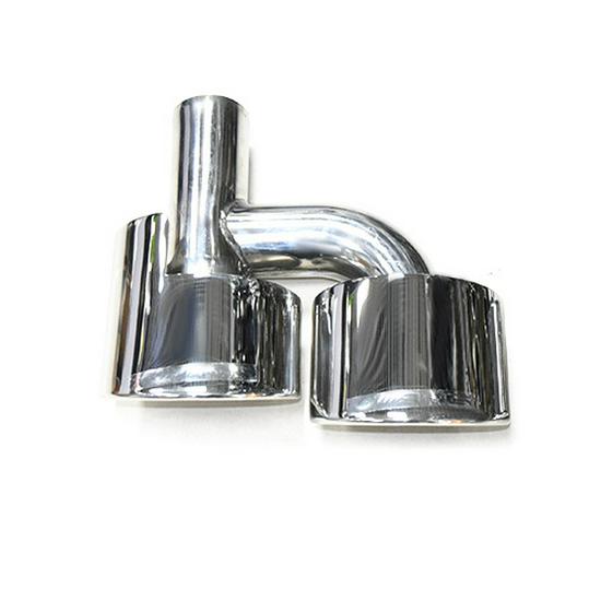 Накладка на глушитель выхлопной трубы в стиле AMG для Mercedes C-Class W204 - Нержавеющая сталь