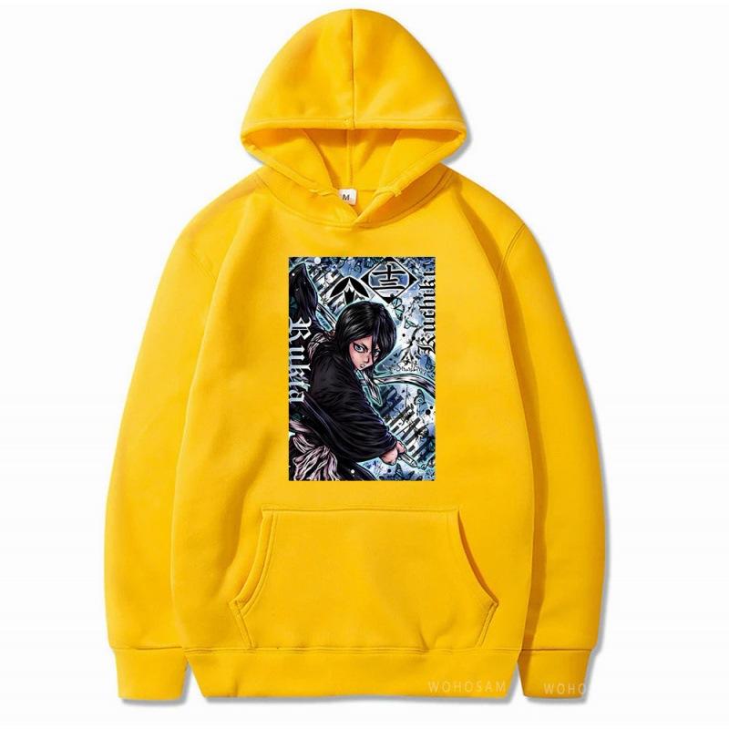 Bleach Kuchiki Rukia Men Fashion Hoodies Men Women Hooded Sweatshirts Fashion Casual Pullovers Autumn Boys Girls Hoodie