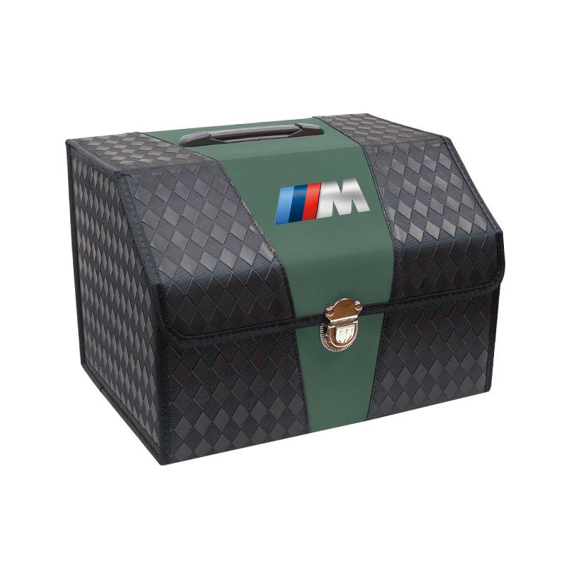 Leather Car Trunk Advanced Double Color Storage Box Valve Cap Accessories For BMW X1 X2 X3 X5 X4 X6 X7 iX3 F20 F10 F07 E70 E4
