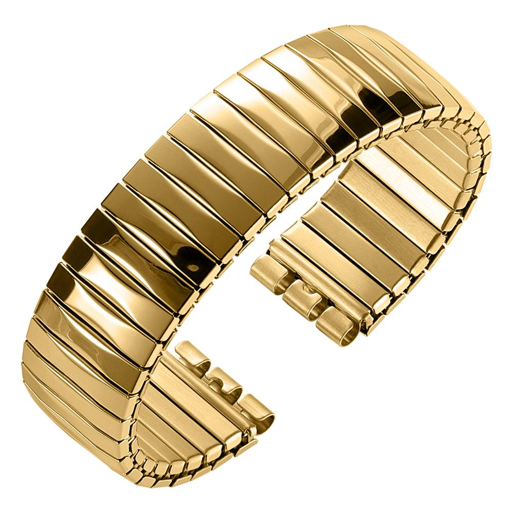 17 мм 20 мм Эластичный металлический ремешок для часов для ремешка для часов Swatch Растягивающийся расширяющийся ремешок для часов из нержавеющей стали Мужской женский браслет Аксессуары
