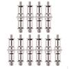 10x 1/4 "to 3/8" Threaded Screw Adapter Shank