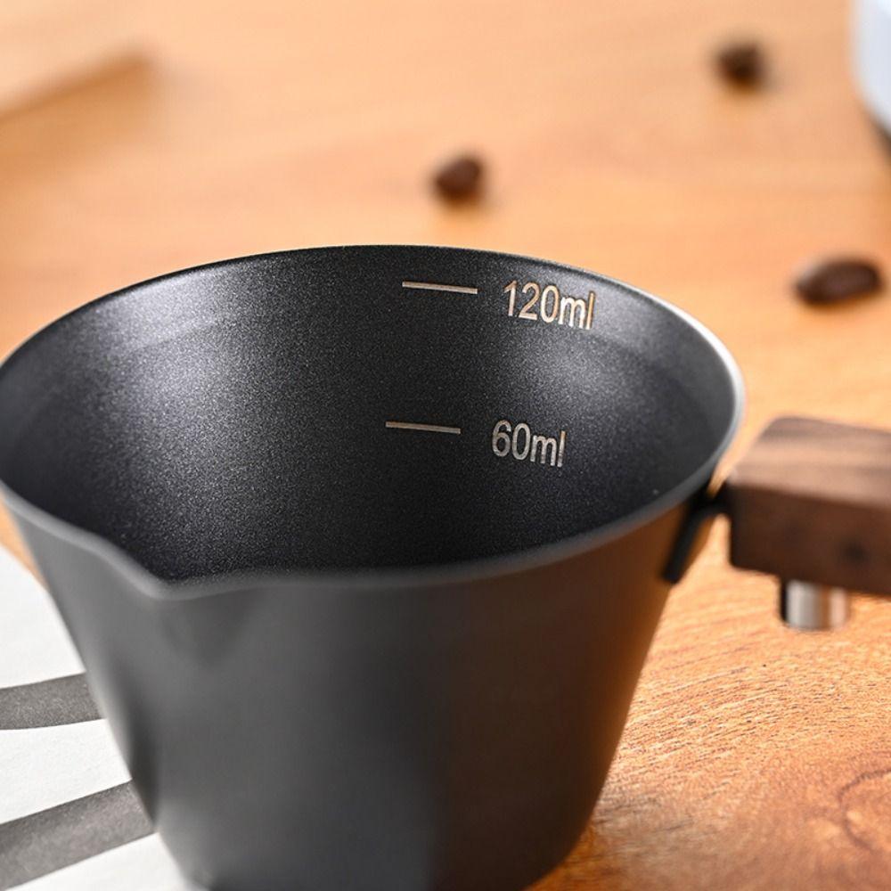 With Handle Espresso Pouring Mug Stainless Steel Coffee Pouring Cup New Espresso Mug