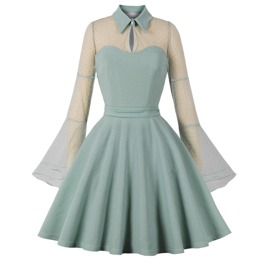 Женские ретро-готические свободные платья с вышитыми развевающимися рукавами и вырезом в форме сердца Платье на Хэллоуин Вечерняя коктейльная вечеринка Повседневная одежда Одежда для особых случаев S-4XL