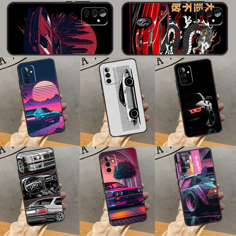 Япония JDM Спортивный Автомобиль Чехол Для Samsung Galaxy A32 A56 A16 A15 A22 A52 A54 A14 A26 A36 A55 A35 A05 A06 A53 A33 A13