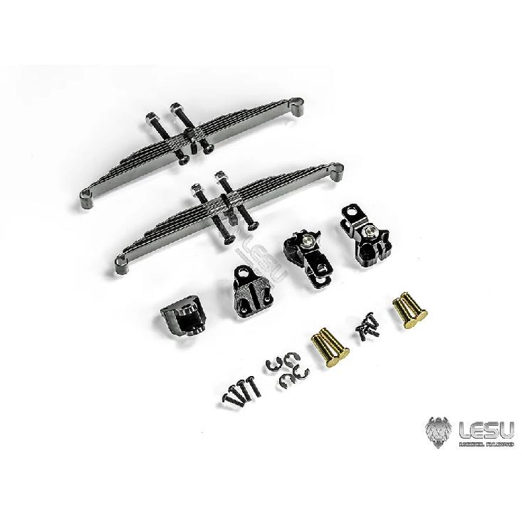 LESU metal simulation power front axle leaf spring front suspension X-8011 suitable for Tamiya 1/14 RC truck upgrade parts