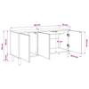 TV Cabinet LOCHEM 102 x 33 x 50 cm Sonoma Wood Material