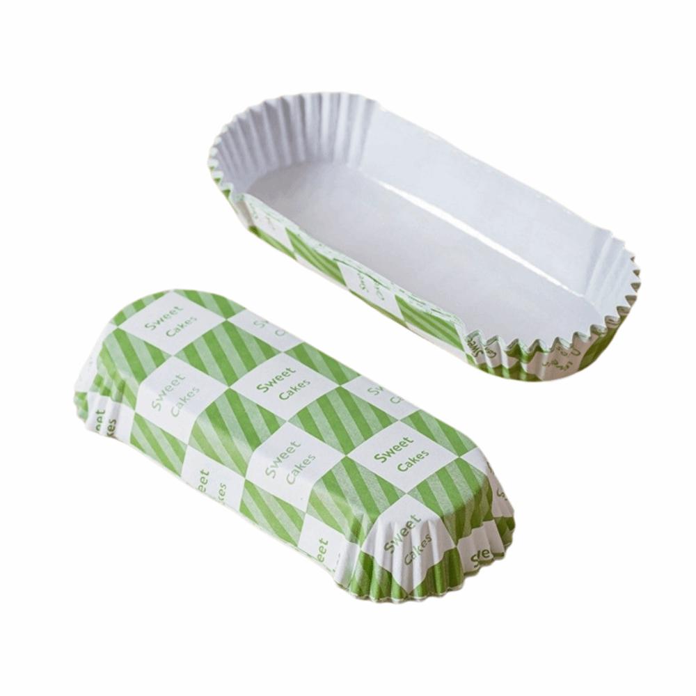 200Pcs Boat Shape Baking Cup Mold Greaseproof Bread Paper Holder Cupcake Liners  Oven Safe