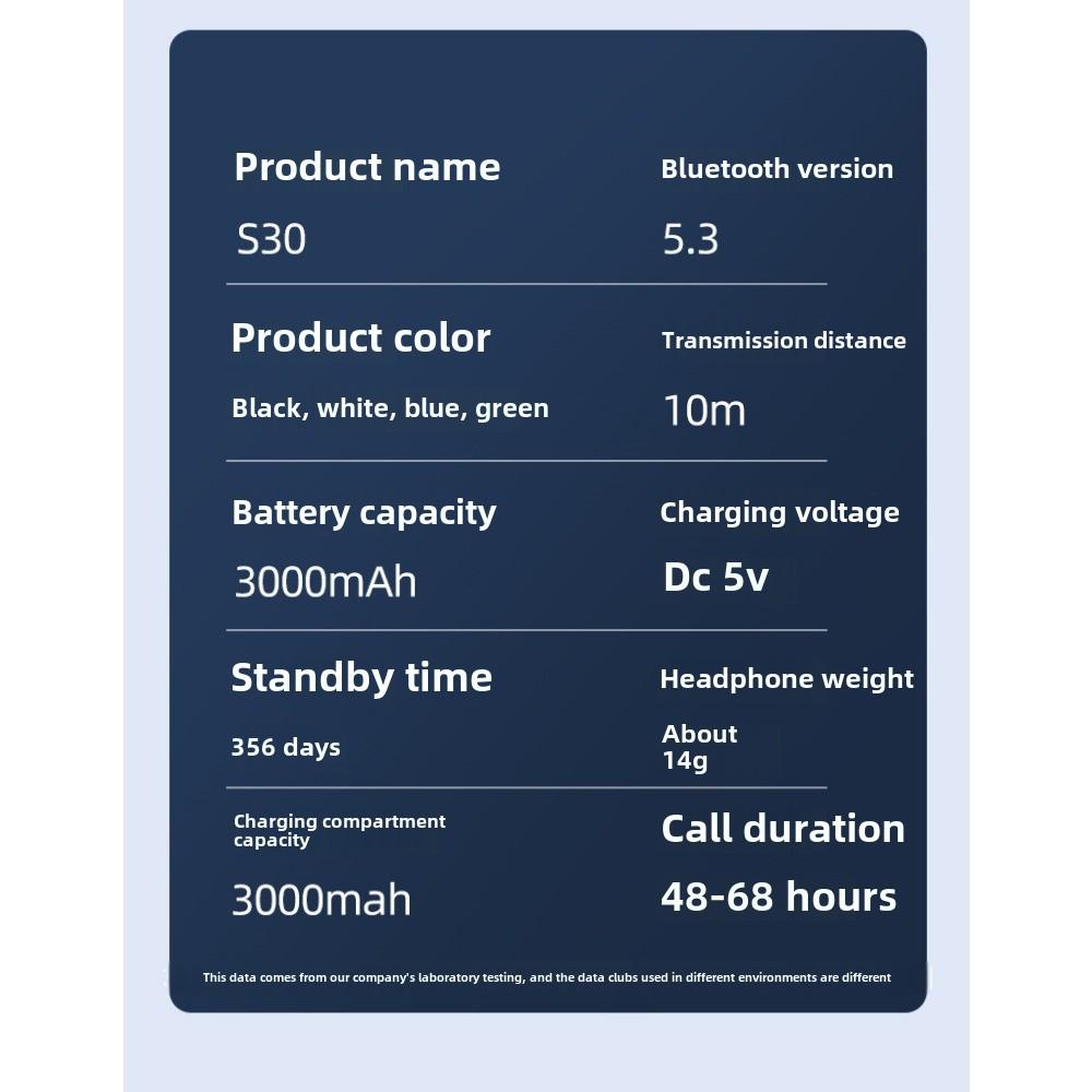 Новая Bluetooth-гарнитура с костной проводимостью, одно ухо, подвесное ухо, не входит в ухо, деловой спортивный цифровой дисплей, пояс