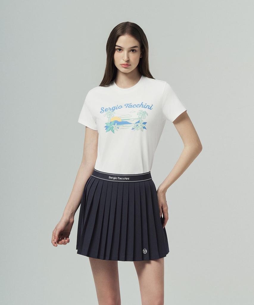 SERGIO TACCHINI W Cool Match Graphic Short Sleeve T-Shirt (White)