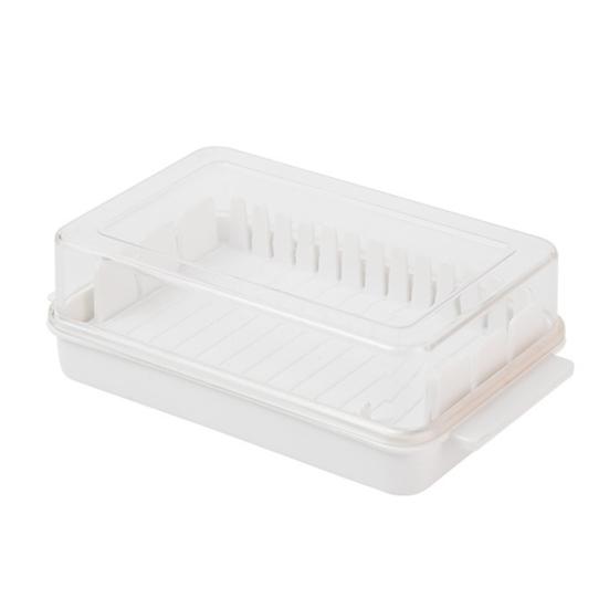 Масленка Держатель для сливочного масла с прозрачной крышкой Блюдо для масла для холодильника Не содержит БФА Подставка для хранения масла для сыра маргарина