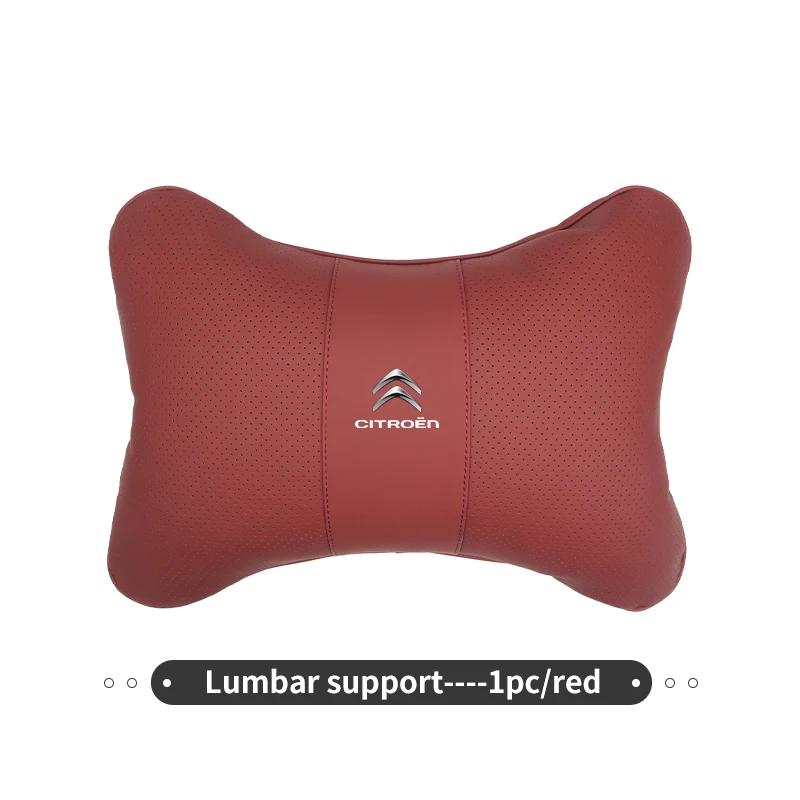POOR1 Car Seat Back Head Neck Pillow Cushion Headrest Lumbar Support For Citroen Grand Berlingo Jumper Celysee Xsara Picasso Aircross