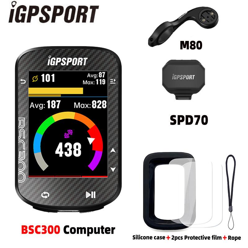 IGPSPORT BSC300 Беспроводной велокомпьютер GPS-навигация для MTB и шоссейного велосипеда, датчик скорости и каденса, водонепроницаемость IPX6