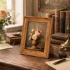 RYW Standard Wood Square Photo Frame Dark Light Brown 8x10 Durable Lightweight Wall Decor