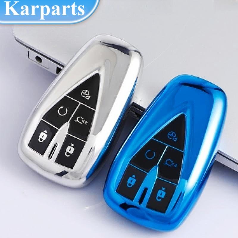 Чехол для дистанционного ключа из ТПУ с 5 кнопками для Changan CS35 Plus CS55 Plus CS75 Plus 2019 2020, защитный чехол для ключей, держатель для сумки