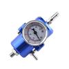 Keenso Fuel Pressure Regulator with Gauge, 0-140 PSI, Gauge Hose Kit (Blue)