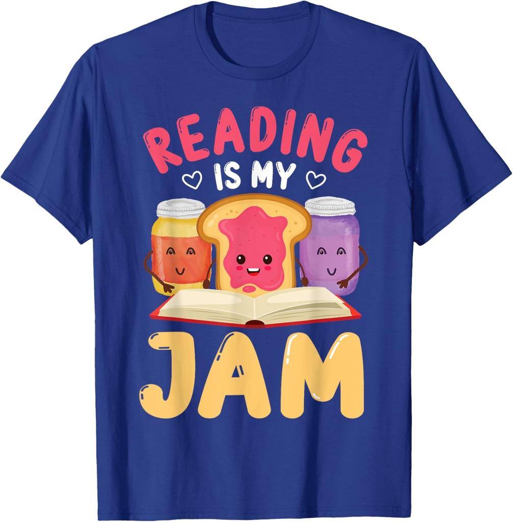 Reading Is My Jam Funny I Love to Read Books Gift Unisex T-Shirt
