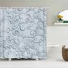 Japanese-style Shower Curtain 3d Ink Painting Bathroom Curtain Waterproof With Hooks 180*240CM Shower Curtain Polyester Fabric