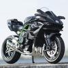 1:12 KAWASAKI H2R Сплав Гоночный Мотоцикл Симуляция Металл Уличный Гоночный Мотоцикл Модель Звук И Свет Коллекция Детская Игрушка Подарок