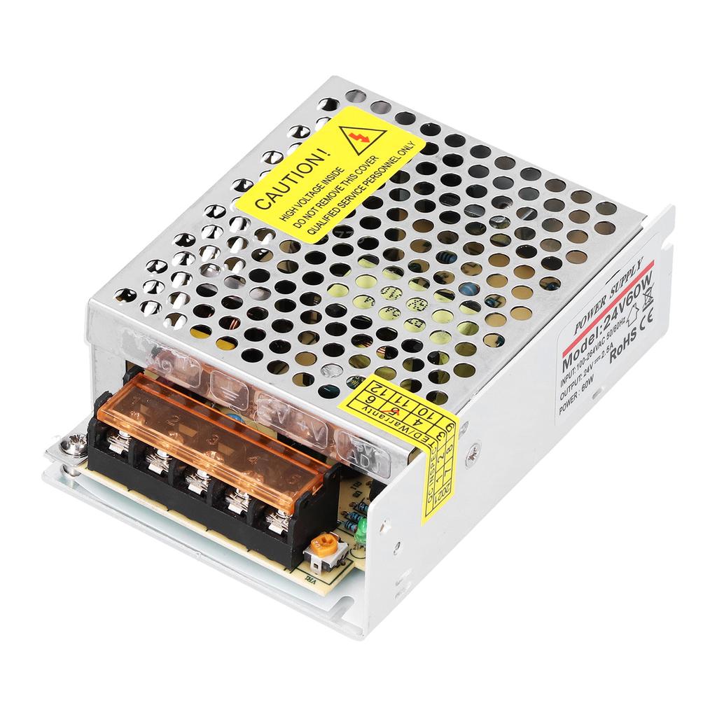 Регулируемый импульсный источник питания, адаптер трансформатора Coveter 24 В 60 Вт для светодиодных лент