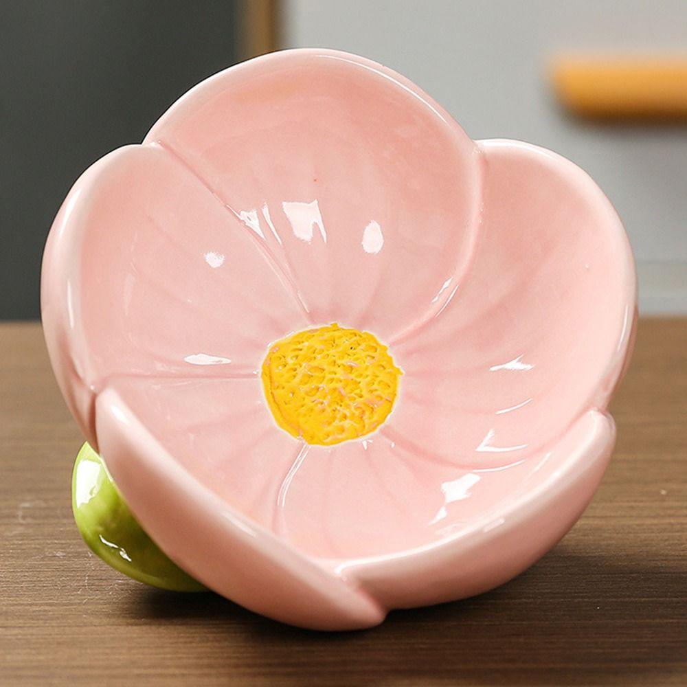 Handmade Tulip Flowers Storage Tray Decorative Flowers Shape Trinket Dish  Women