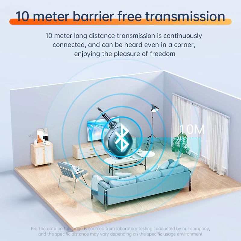 2 в 1 беспроводной Bluetooth 5.3 приемник передатчик адаптер 3,5 мм AUX разъем громкой связи для автомобильного радио музыка аудио наушники ТВ