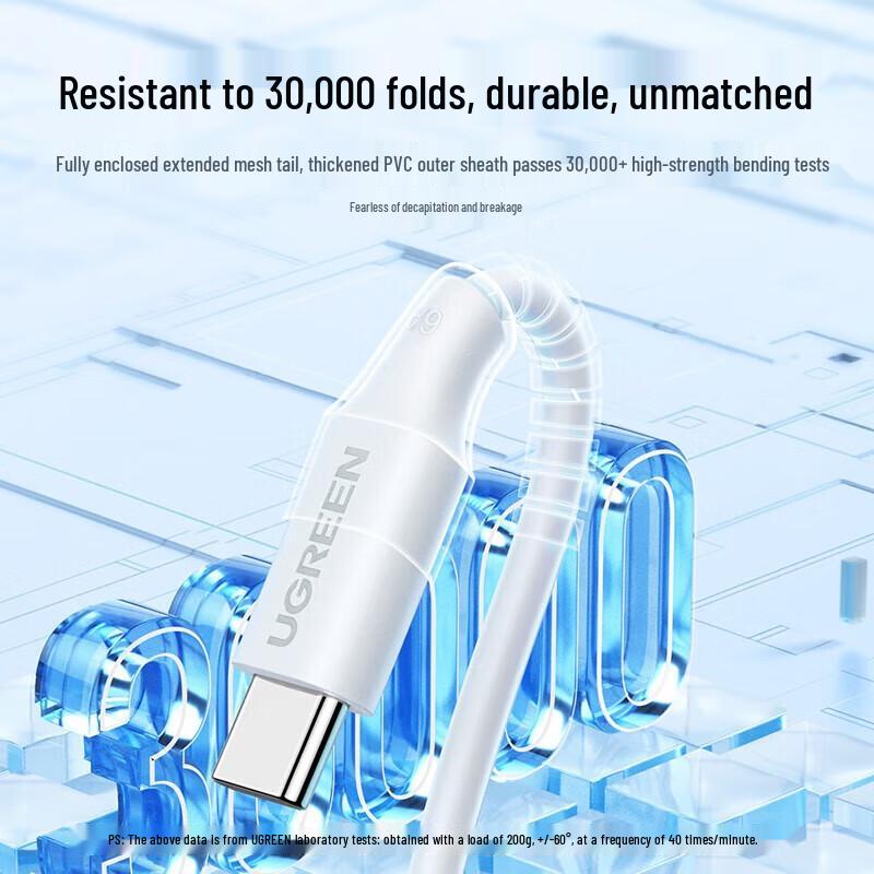 Ugreen Угловой кабель Type-C 6A 66W для быстрой зарядки