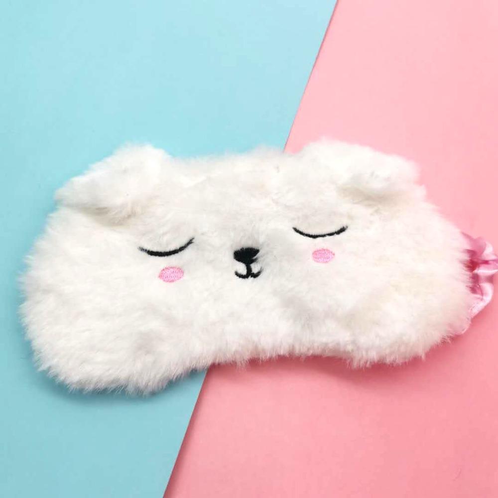 Ночная плюшевая маска для сна, повязка на глаза, расслабляющая повязка на глаз для женщин