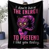 Aesthetic Trending KPop Devil Hunter Print Pattern Blanket Small Cover Blanket Soft Comfortable Suitable For Living Rooms Sofas