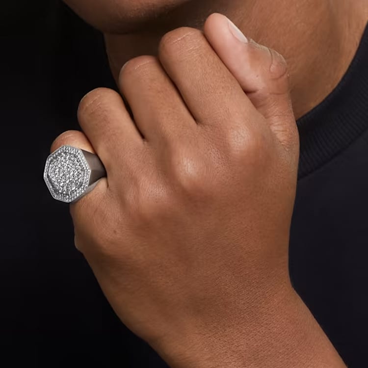 Swarovski Кольца Dextera Мужские Серебряные 5651381,5651383