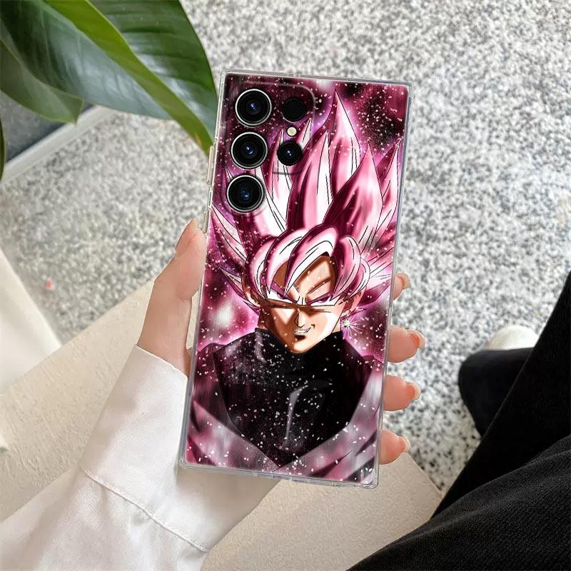 Goku Vegeta Super Saiyans Anime S26 Ultra Case For Samsung Galaxy S25 S26 S24 S23 Ultra S22 S20 Plus S21 FE 5G Clear Phone Cover