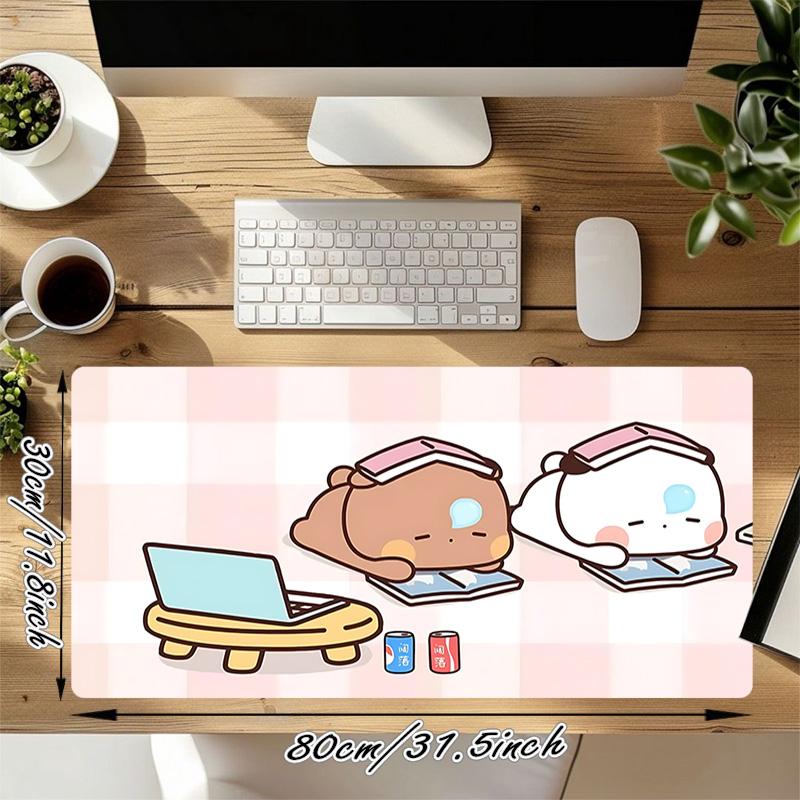 Study Buddies XL Игровой Коврик для Мыши Нескользящая Резиновая Основа Прошитый Край Водонепроницаемый Настольный Коврик Для ПК Ноутбука Игрока Офиса Компьютерные Аксессуары C927609