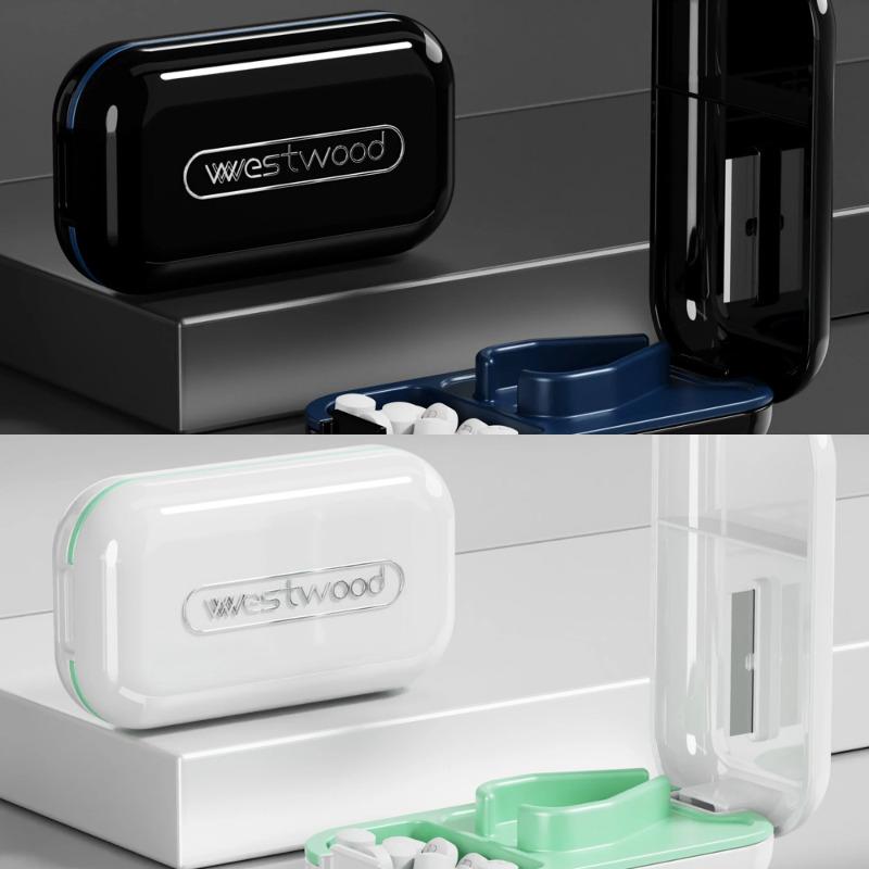 Маленький резак для таблеток, диспенсер для коробок для таблеток, портативный небольшой размер, витаминные таблетки, домашний инструмент для измельчения и разделения, маленькие или большие таблетки