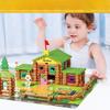 Baby Forest Cabin Wooden Lincoln Room Creative Educational Building Block Building Toy