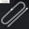 13mm Iced Out Cuban Necklace Chain Hip Hop Jewelry Man Gold Silver Chain Necklace Rhinestone Mens Rapper Necklaces