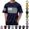 Мужская футболка с принтом флага, мужской свободный повседневный топ с короткими рукавами