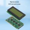 3,8-дюймовый LCD-экран с матрицей 192x64 точек, Желто-зеленая подсветка, Низкое энергопотребление
