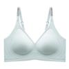 Letter shoulder strap underwear simple anti-sagging small chest gathering underwear adjustment type sexy bra seamless