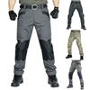 Мужские однотонные камуфляжные брюки-карго с несколькими карманами, мужские уличные брюки-карго с защитой от разрывов