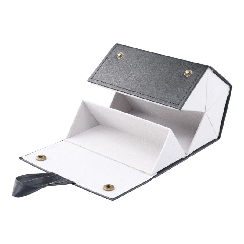 Eyeglass Sunglasses Organiser Collector Glasses Storage Box 5slots Roll Up PU Leather Sunglasses Holder Folding Case