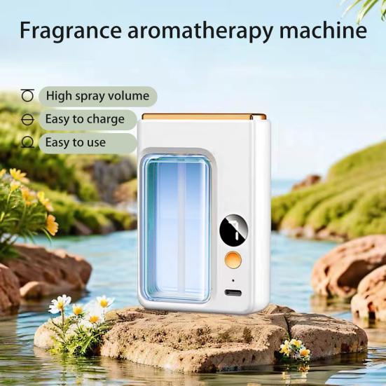Автоматический ароматерапевтический диффузор с парфюмом, 7 уровней дезодорации, освежитель воздуха, перезаряжаемый увлажнитель воздуха с эфирным маслом