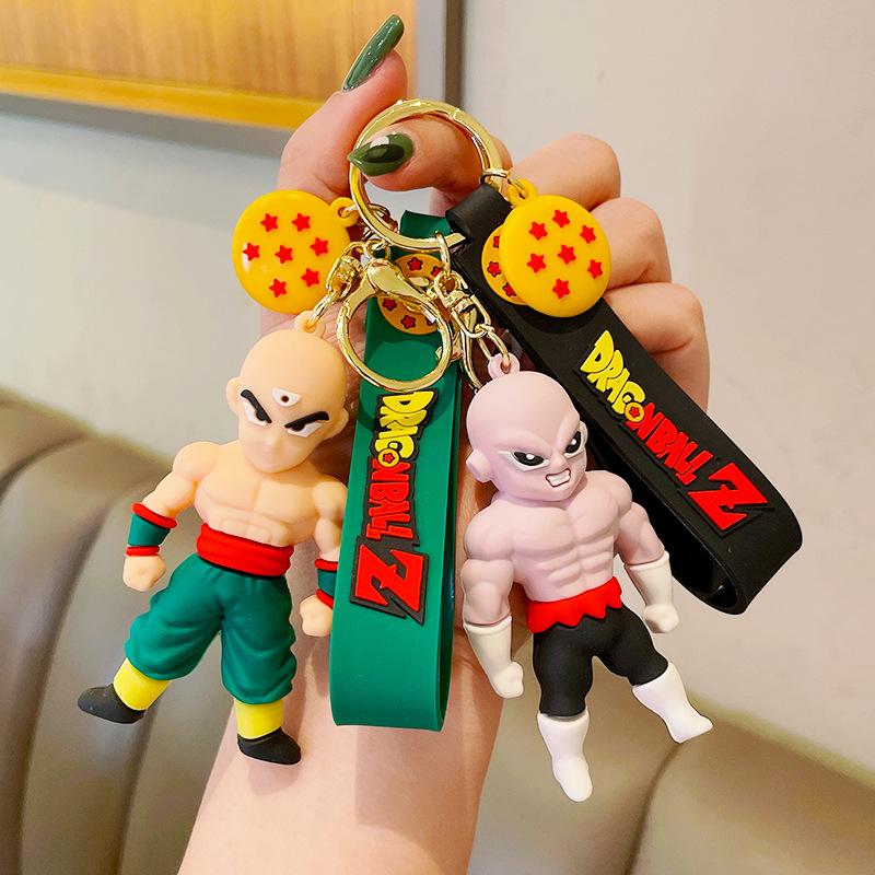 Брелок Dragon Ball Z Аниме Супер Сайян Гоку Фигурка Милый Брелок Подвеска на Сумку Украшение для Машины Аксессуары для Ключей Детская Игрушка Рождественские Подарки